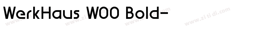 WerkHaus W00 Bold字体转换
